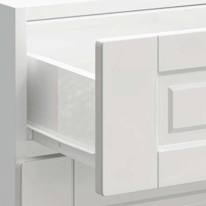 vidaXL Meuble bas de cuisine « Porto » blanc brillant, bois d'ingénierie