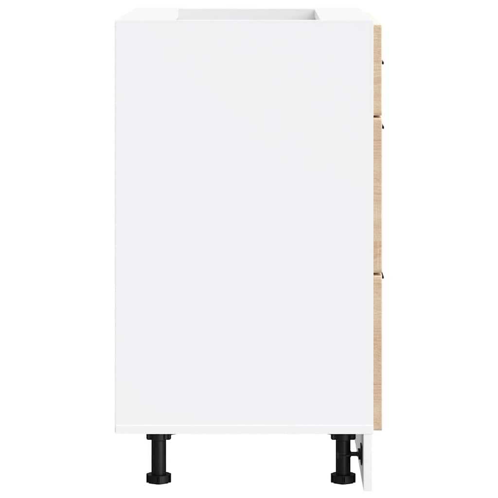 vidaXL Meuble bas de cuisine Porto en aggloméré coloris chêne Sonoma