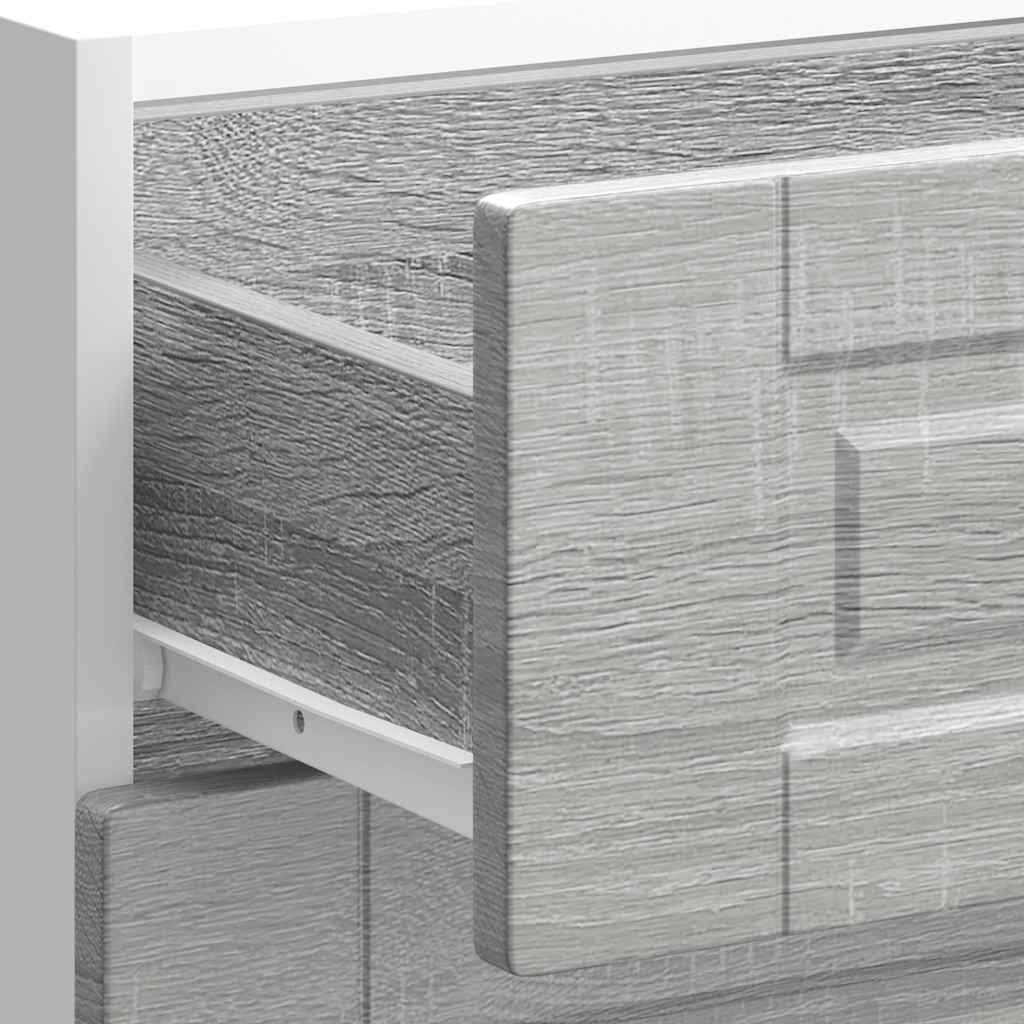 vidaXL Küchenunterschrank Porto Grau Sonoma Holzwerkstoff