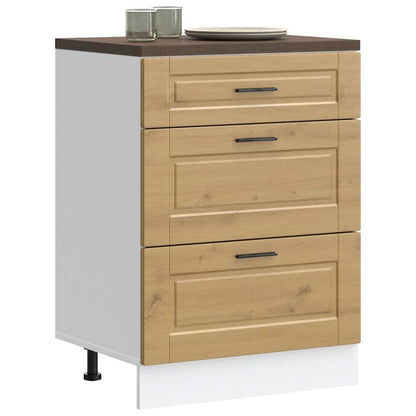 Küchenunterschrank Porto Artisan-Eiche Holzwerkstoff