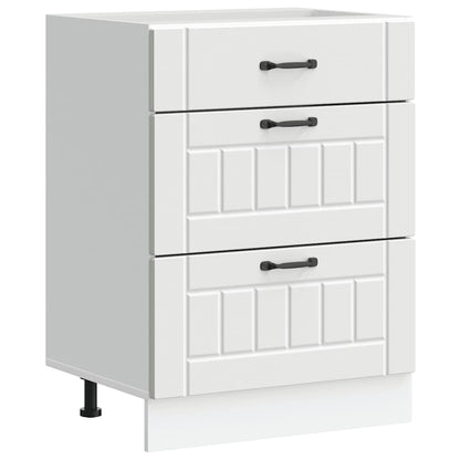 vidaXL Meuble bas de cuisine Lucca Blanc Bois d'ingénierie