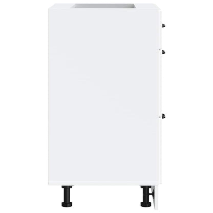 vidaXL Meuble bas de cuisine Lucca Blanc Bois d'ingénierie