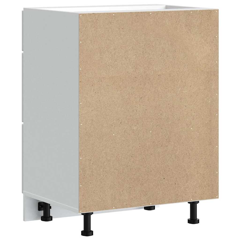 vidaXL Meuble bas de cuisine Lucca Blanc Bois d'ingénierie