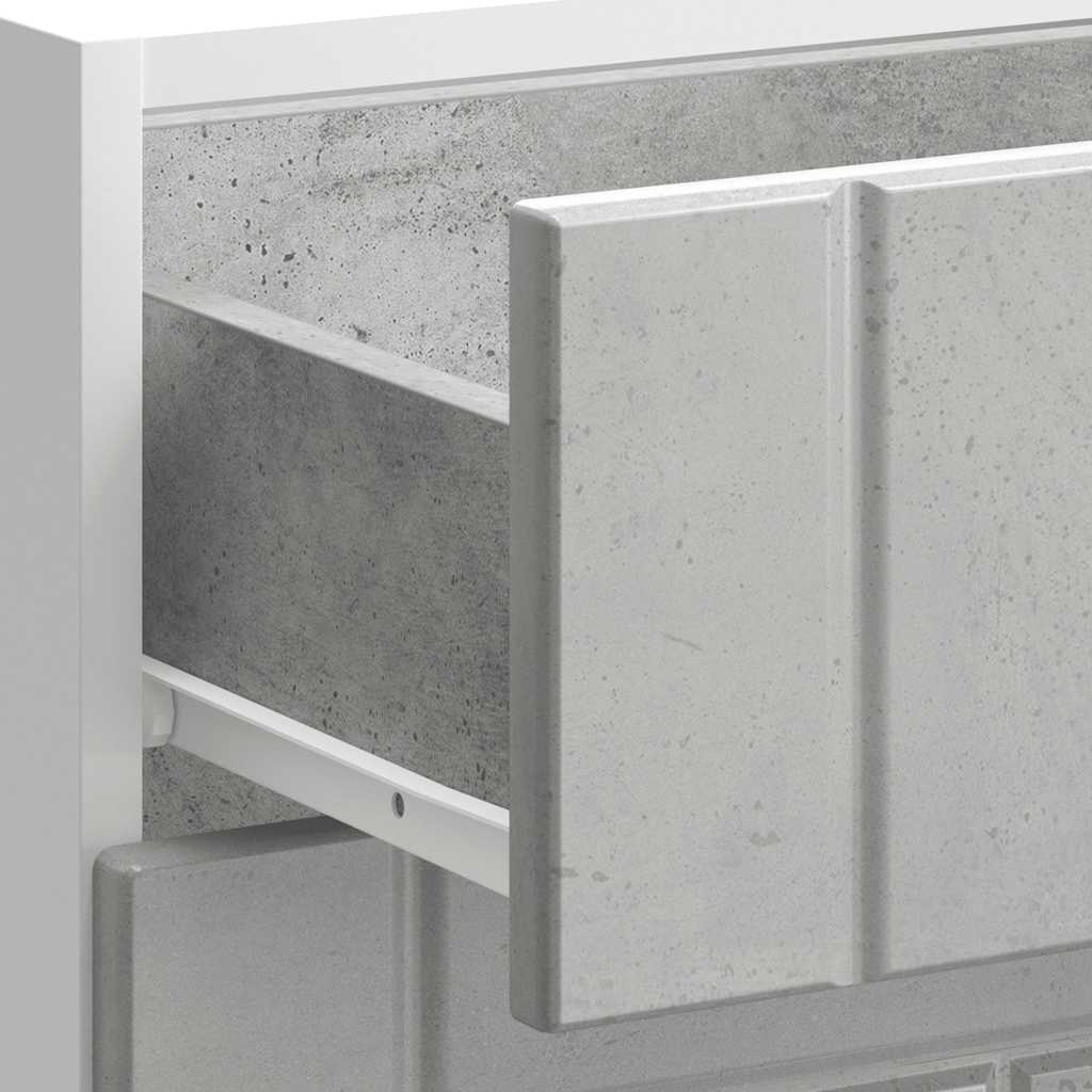 vidaXL Küchen-Unterschrank Lucca Betongrau Holzwerkstoff
