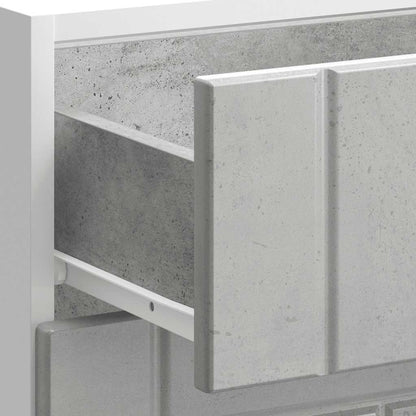 vidaXL Küchen-Unterschrank Lucca Betongrau Holzwerkstoff