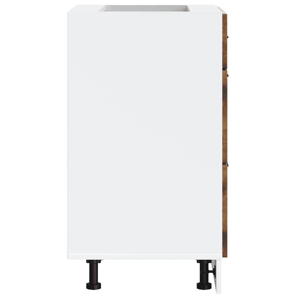 Küchen-Unterschrank Lucca Räuchereiche Holzwerkstoff