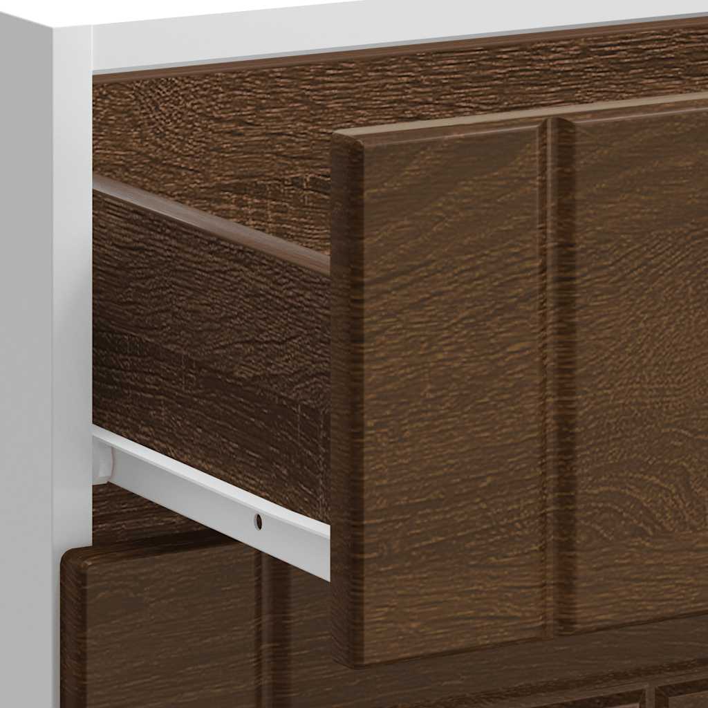 vidaXL Meuble bas de cuisine Lucca Aspect chêne marron Bois d'ingénierie