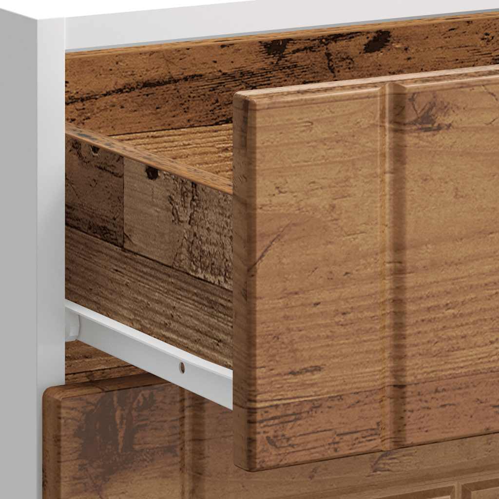 vidaXL Küchen-Unterschrank Lucca Altholz-Optik Holzwerkstoff