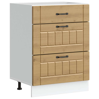 vidaXL Küchen-Unterschrank Lucca Artisan-Eiche Holzwerkstoff