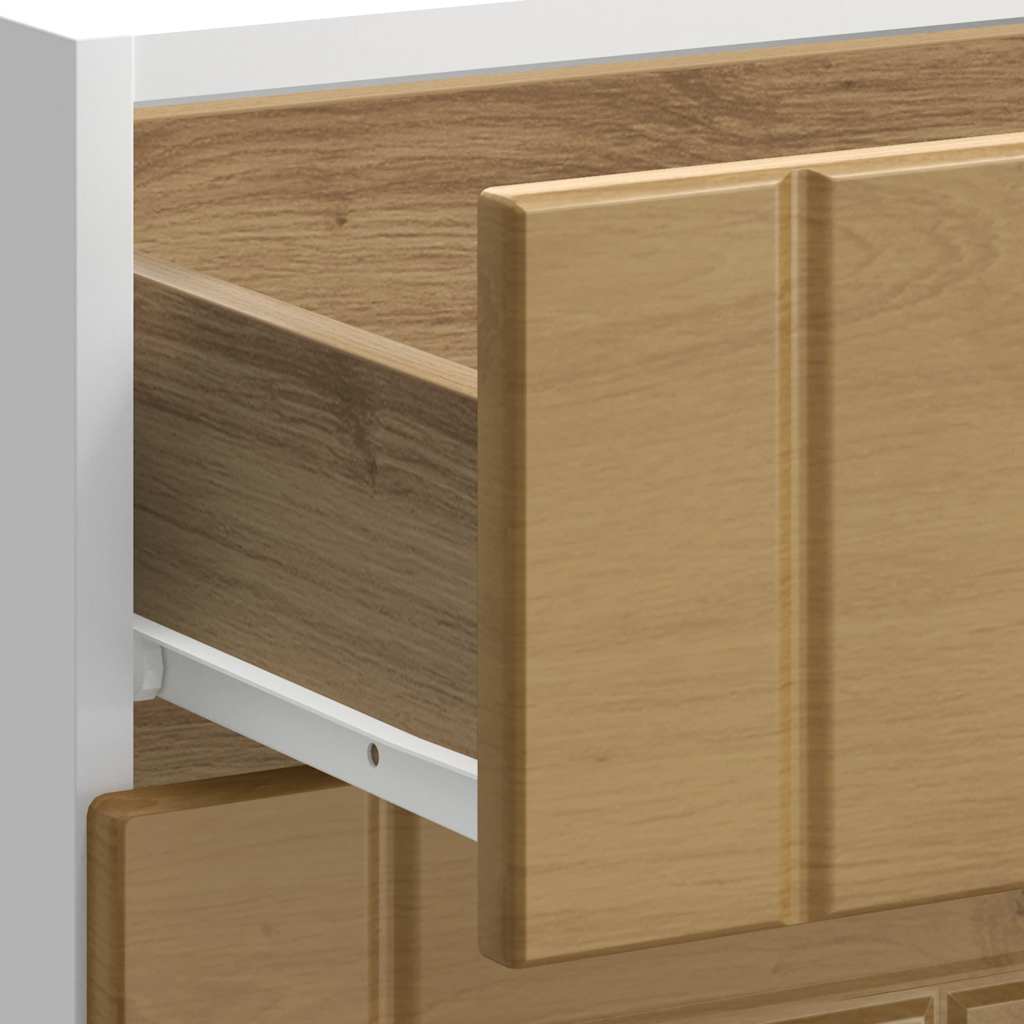 vidaXL Küchen-Unterschrank Lucca Artisan-Eiche Holzwerkstoff