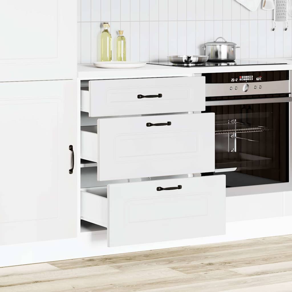 vidaXL Küchenunterschrank Kalmar Weiß Holzwerkstoff