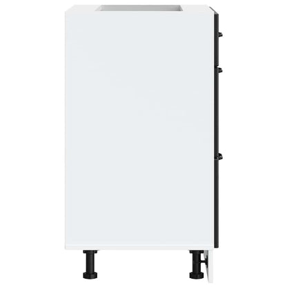 Küchenunterschrank „Kalmar“ Schwarz Holzwerkstoff