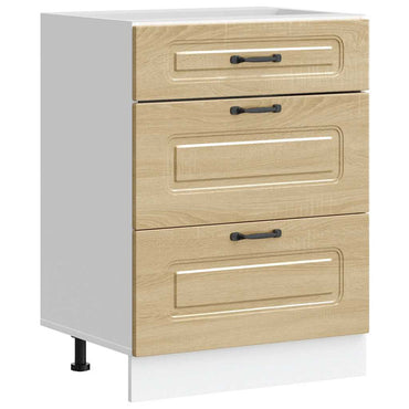 vidaXL Meuble bas de cuisine Kalmar chêne Sonoma en bois d'ingénierie
