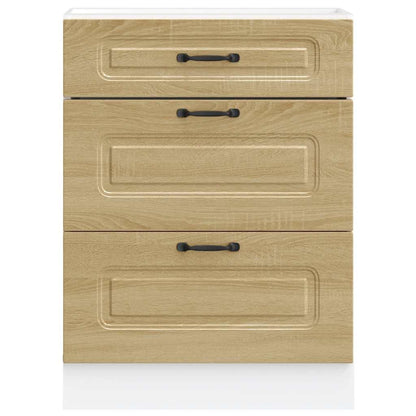 vidaXL Meuble bas de cuisine Kalmar chêne Sonoma en bois d'ingénierie