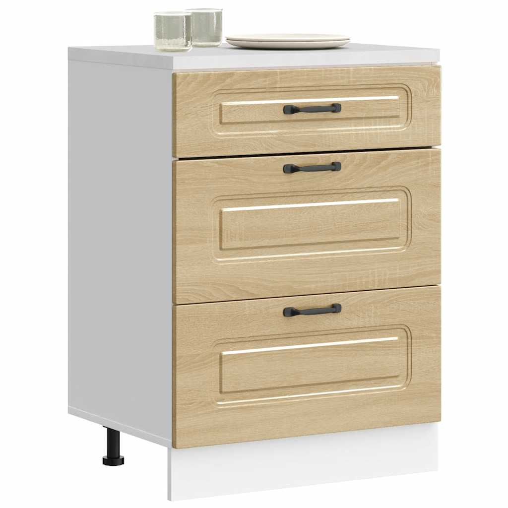 Küchenunterschrank Kalmar Sonoma-Eiche Holzwerkstoff