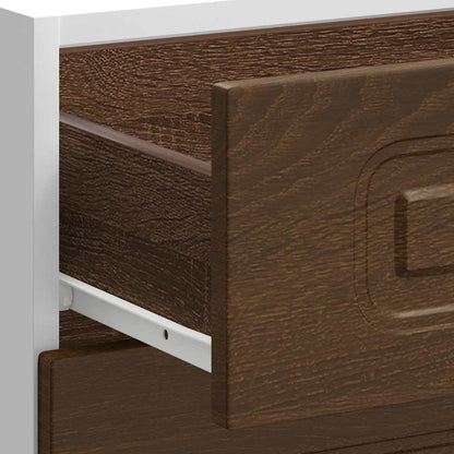 vidaXL Meuble bas de cuisine Kalmar Marron Aspect chêne Bois d'ingénierie