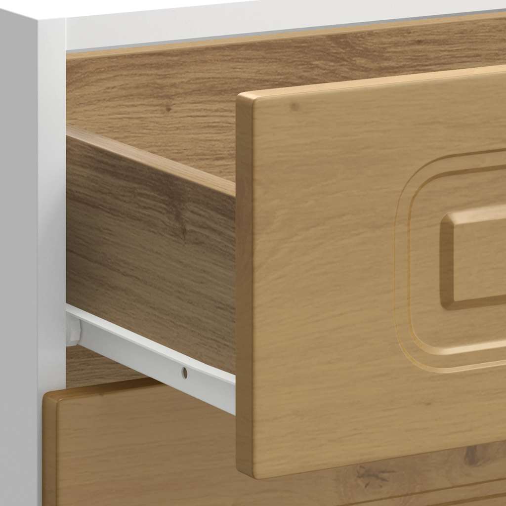 vidaXL Meuble bas de cuisine Kalmar chêne artisan Bois d'ingénierie