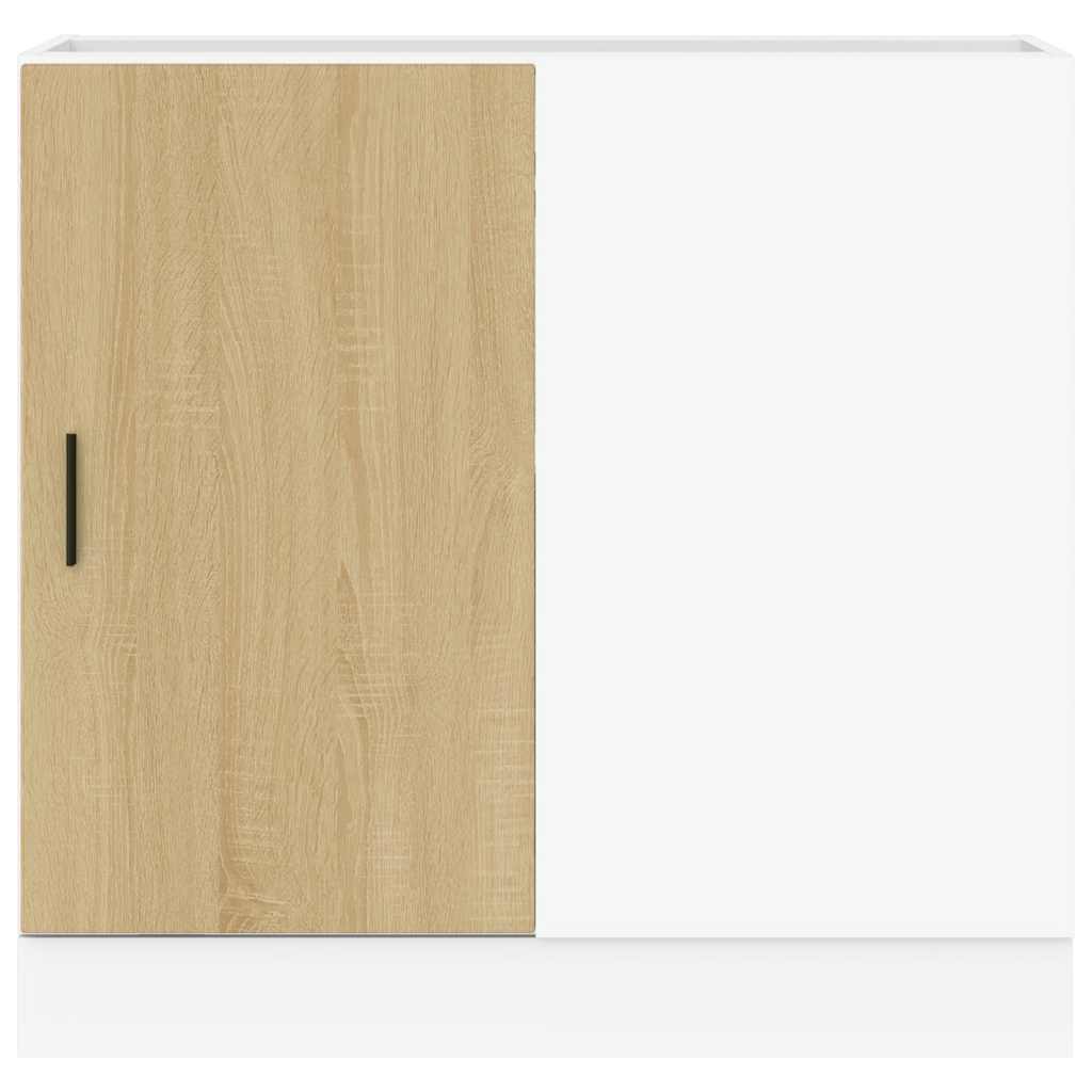 vidaXL Küchenunterschrank Lyon Sonoma-Eiche Holzwerkstoff