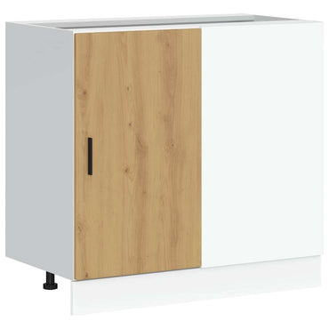 vidaXL Küchenunterschrank Lyon Artisan-Eiche Holzwerkstoff