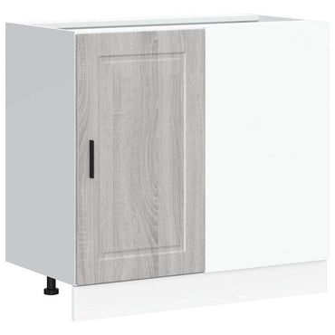 vidaXL Meuble bas de cuisine Porto Gris Bois d'ingénierie