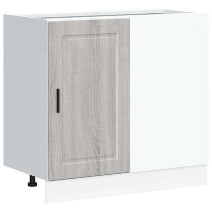 vidaXL Meuble bas de cuisine Porto Gris Bois d'ingénierie