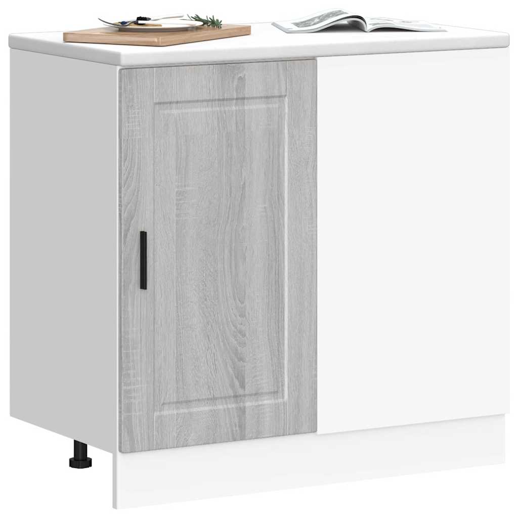 vidaXL Meuble bas de cuisine Porto Gris Bois d'ingénierie