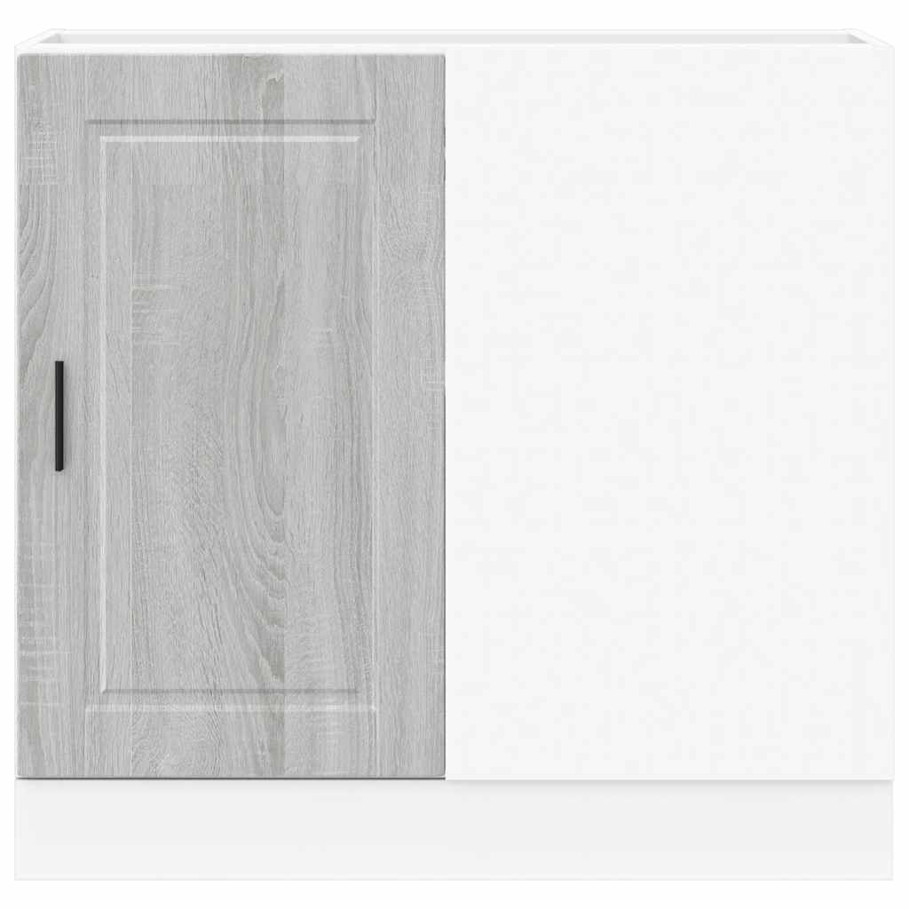 vidaXL Meuble bas de cuisine Porto Gris Bois d'ingénierie