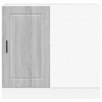 vidaXL Meuble bas de cuisine Porto Gris Bois d'ingénierie
