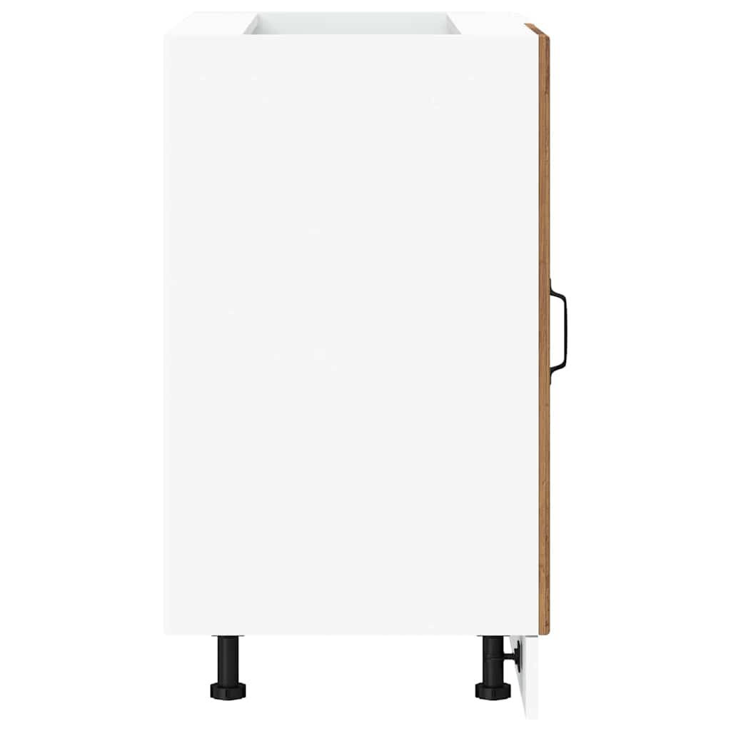 vidaXL Meuble bas de cuisine Porto aspect bois de récupération bois d'ingénierie