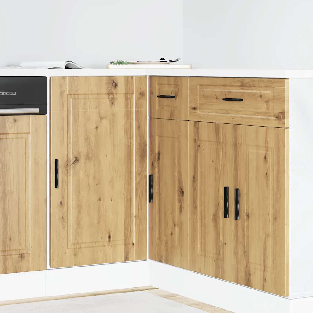 vidaXL Küchenunterschrank Porto Artisan-Eiche Holzwerkstoff