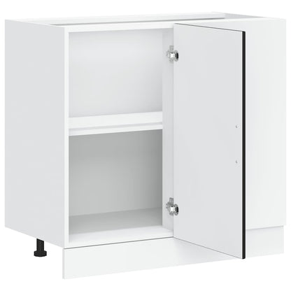 Küchenunterschrank „Lucca“ Schwarz Holzwerkstoff