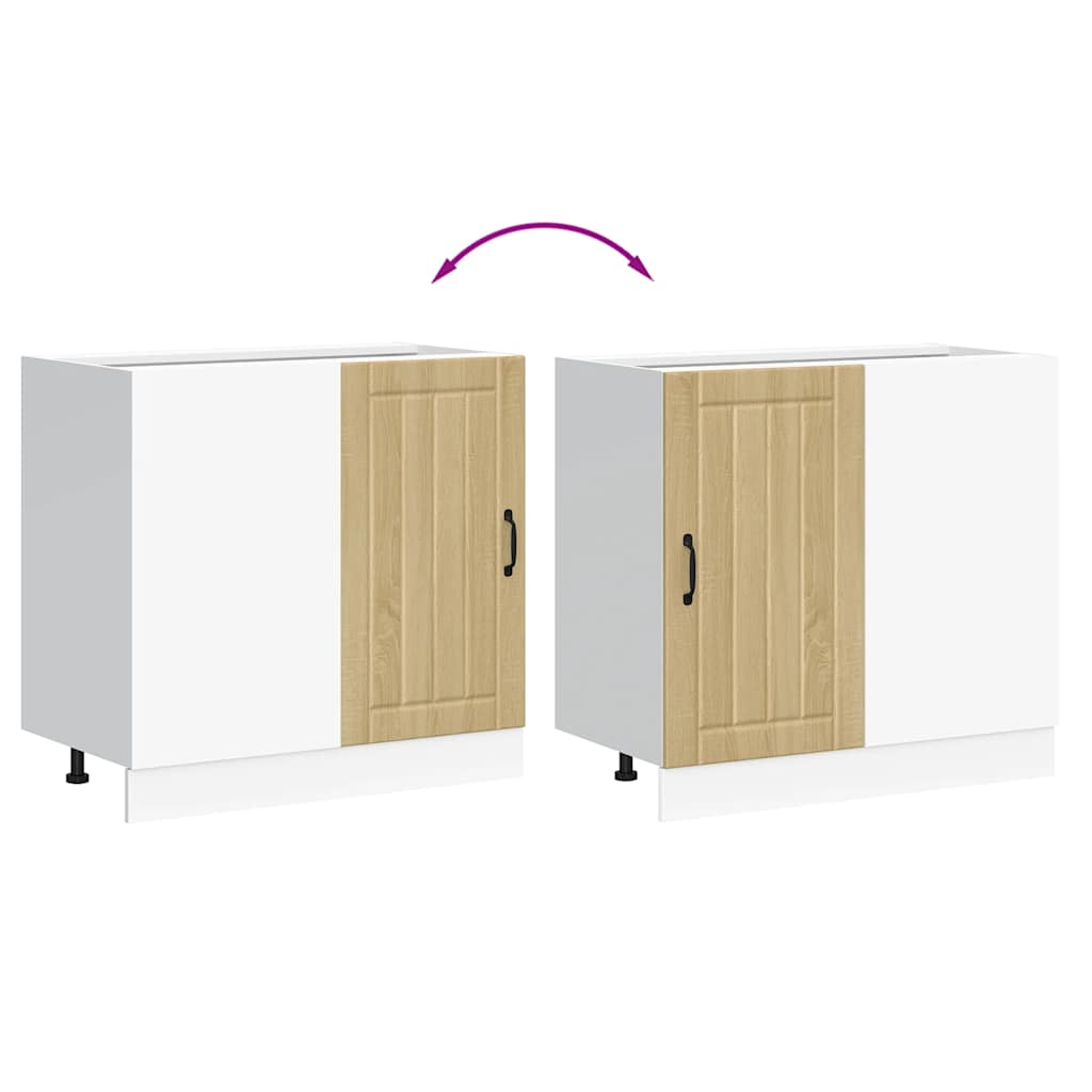 Küchenunterschrank Lucca Sonoma-Eiche Holzwerkstoff