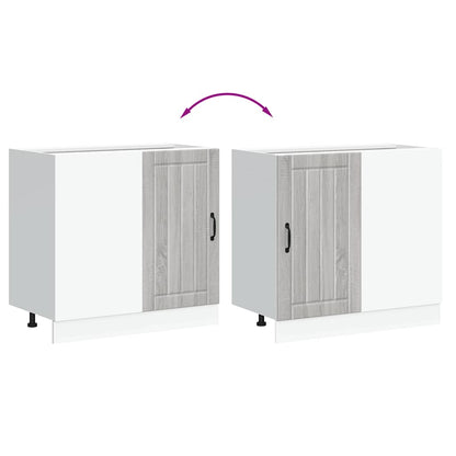 vidaXL Meuble bas de cuisine Lucca Gris Sonoma Bois d'ingénierie