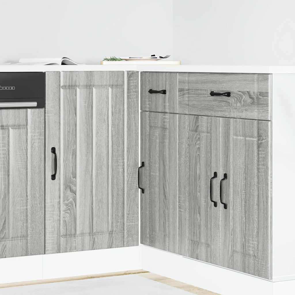vidaXL Meuble bas de cuisine Lucca Gris Sonoma Bois d'ingénierie