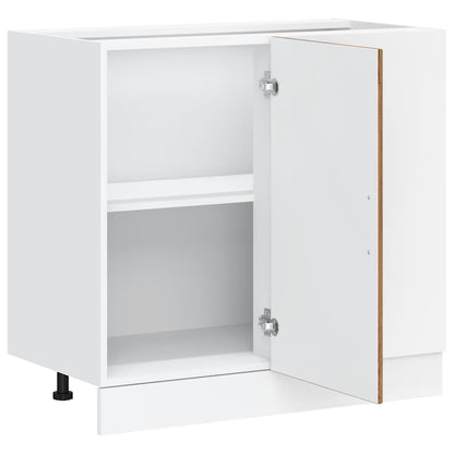 vidaXL Meuble bas de cuisine Lucca aspect bois recyclé Bois d'ingénierie