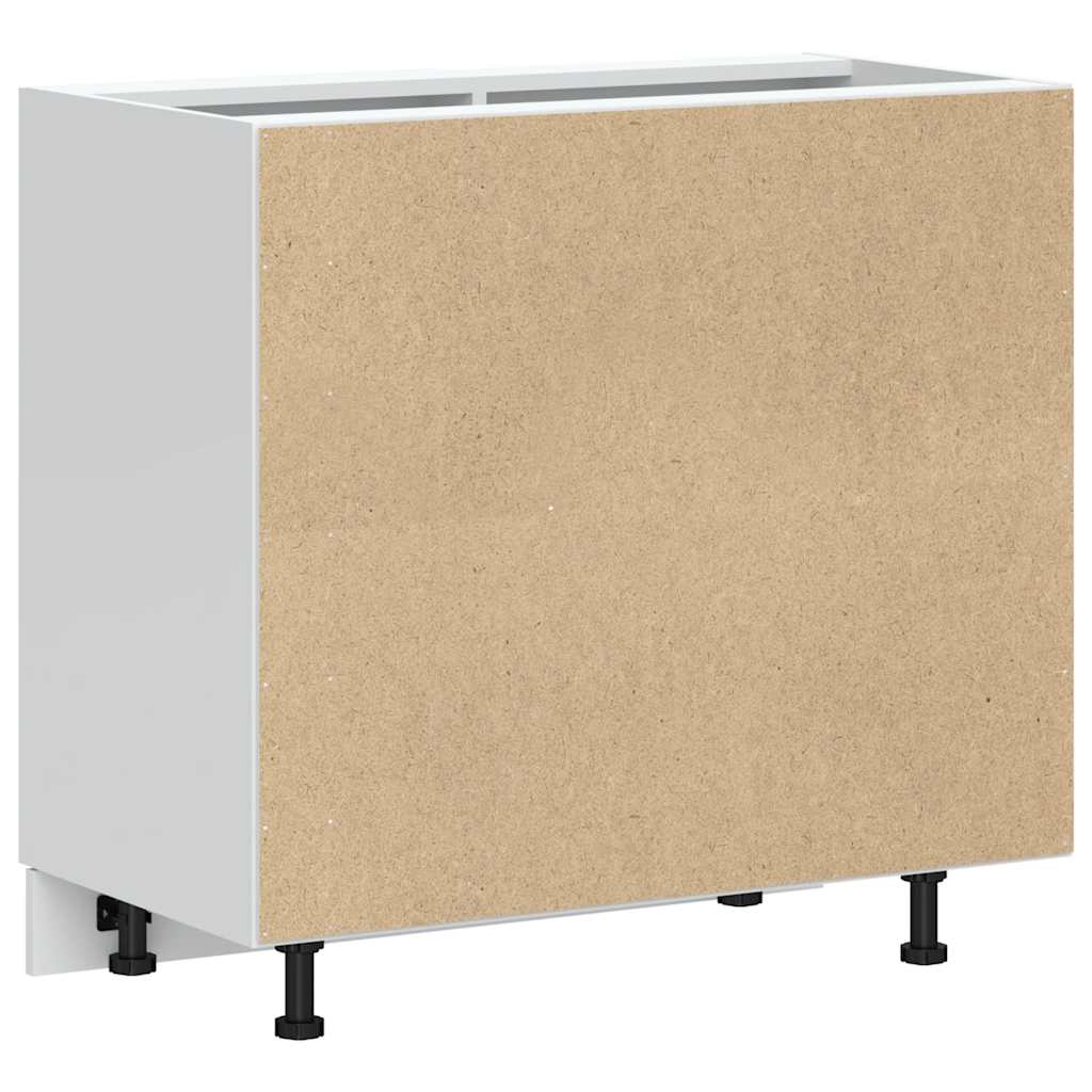 vidaXL Meuble bas de cuisine Lucca aspect bois recyclé Bois d'ingénierie