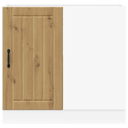 vidaXL Küchenunterschrank Lucca Artisan-Eiche Holzwerkstoff
