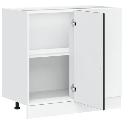 vidaXL Meuble bas de cuisine « Kalmar » Noir Bois d'ingénierie