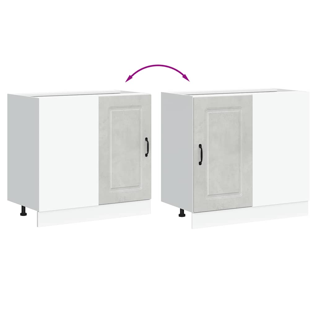 Küchenunterschrank Kalmar Betongrau Holzwerkstoff