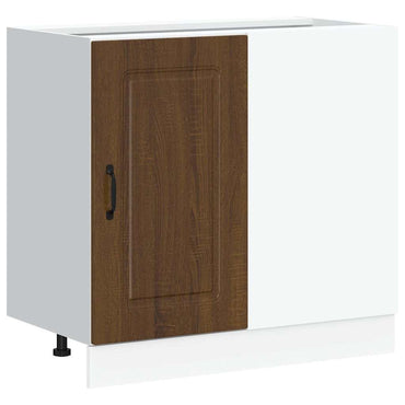 vidaXL Meuble bas de cuisine Kalmar Marron Aspect chêne Bois d'ingénierie
