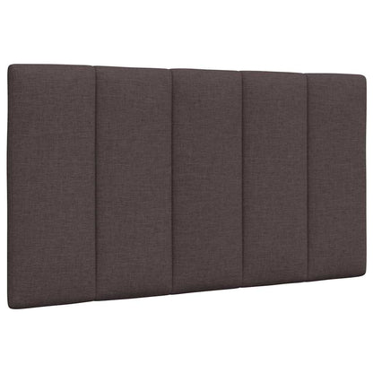 vidaXL Bettgestell ohne Matratze "Hanko" Dunkelbraun 80x200 cm Stoff
