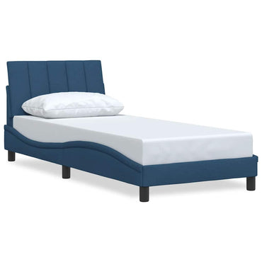 vidaXL Bettgestell ohne Matratze "Hanko" Blau 80x200 cm Stoff