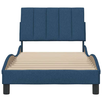 vidaXL Bettgestell ohne Matratze "Hanko" Blau 80x200 cm Stoff