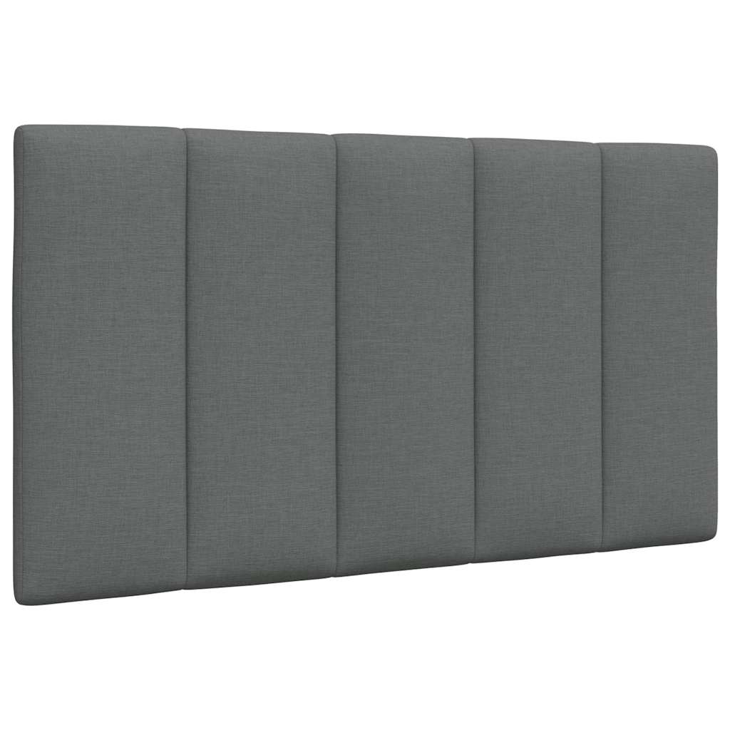 vidaXL Bettgestell ohne Matratze "Hanko" Dunkelgrau 90x190 cm Stoff