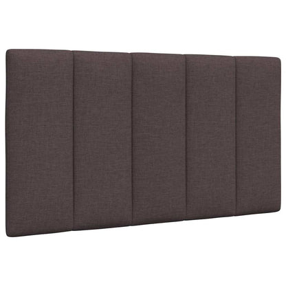 vidaXL Bettgestell ohne Matratze "Hanko" Dunkelbraun 90x200 cm Stoff