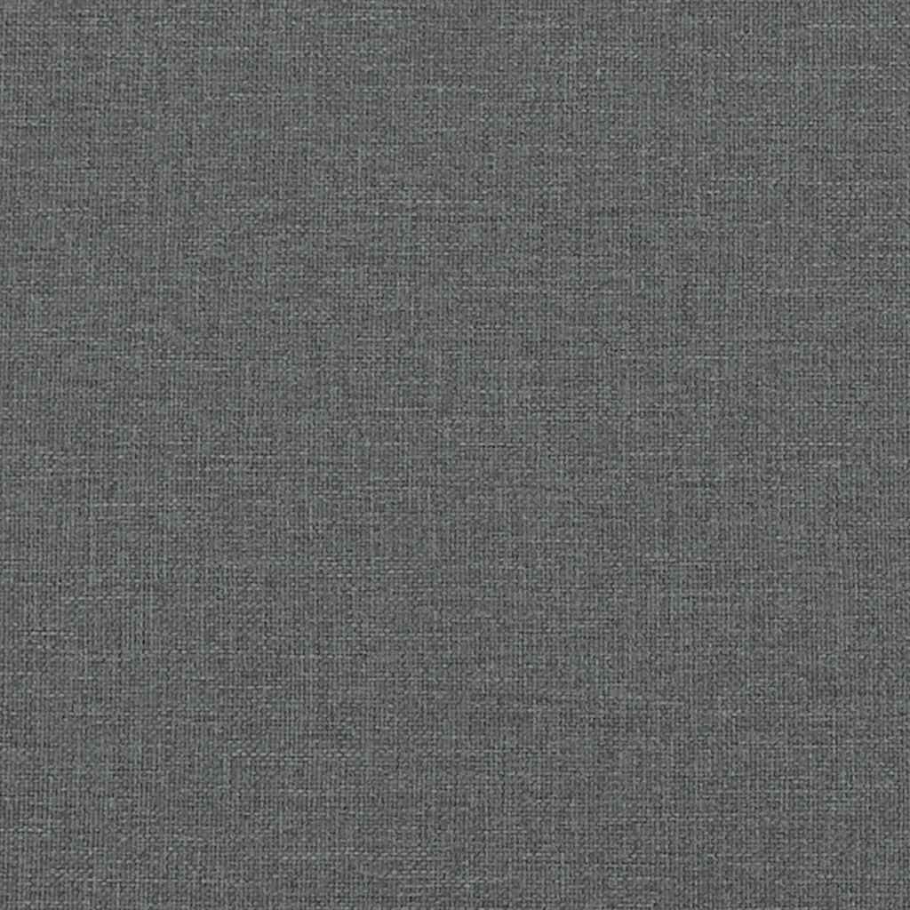 vidaXL Bettgestell ohne Matratze "Hanko" Dunkelgrau 120x200 cm Stoff