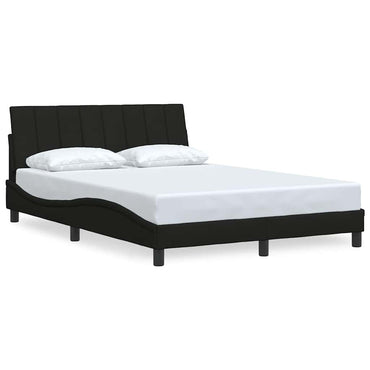 vidaXL Bettgestell ohne Matratze "Hanko" Schwarz 120x200 cm Stoff