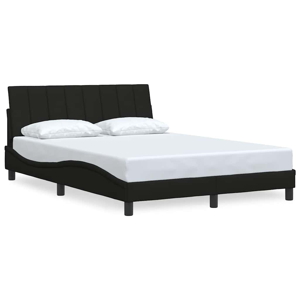 vidaXL Bettgestell ohne Matratze "Hanko" Schwarz 140x190 cm Stoff