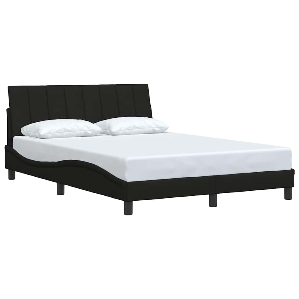 vidaXL Bettgestell ohne Matratze "Hanko" Schwarz 140x190 cm Stoff