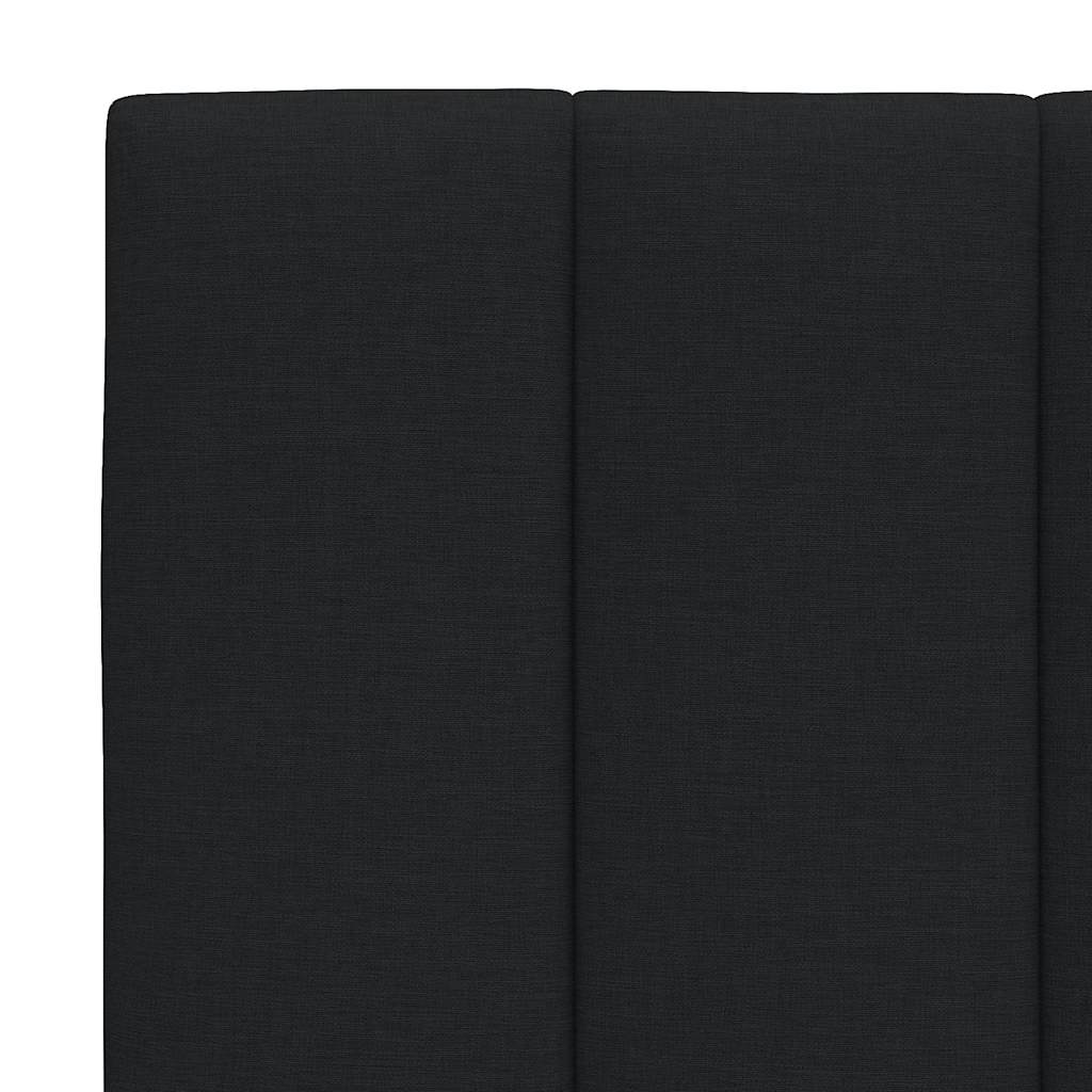 vidaXL Bettgestell ohne Matratze "Hanko" Schwarz 140x190 cm Stoff